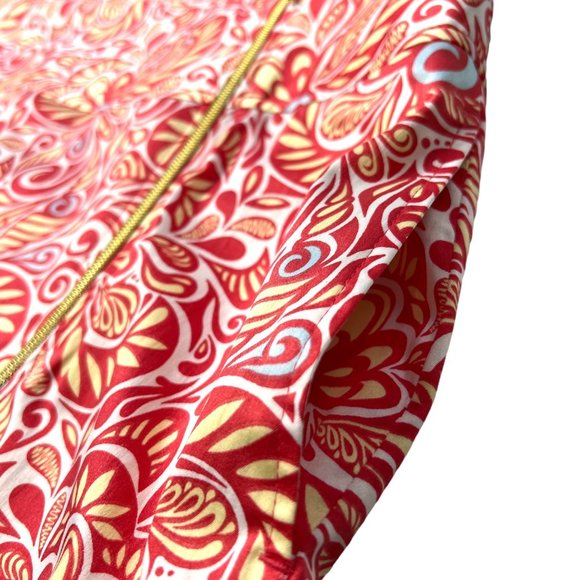 Sport Haley Golf Skort Coral Print Exposed Zipper Women’s 10 - Picture 7 of 14